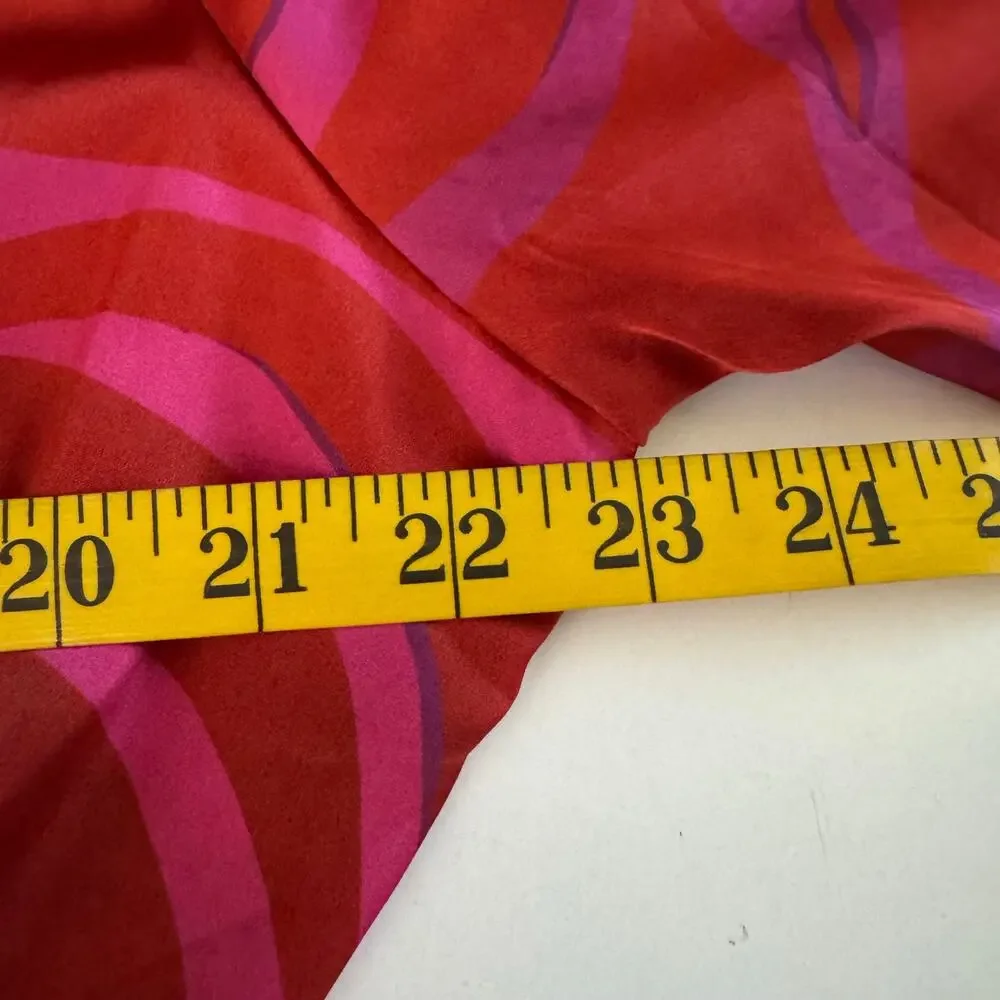 HUTCH ANTHROPOLOGIE Dress XL Ciara Zebra Striped Wrap Puff Sleeve Tie Closure - Picture 13 of 14